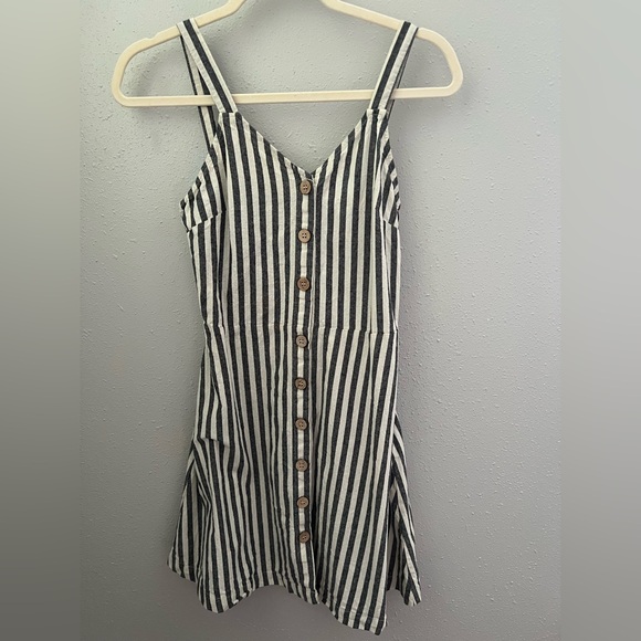 mittoshop Dresses & Skirts - Striped Button Down Detailed Dress Size Small New